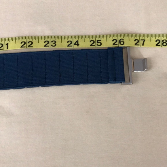 Style & Co Blue Stretchy Belt S - Picture 3 of 10